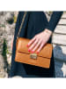 ATELIERS SAINT GERMAIN Leren schoudertas camel - (B)22 x (H)14 x (D)6 cm