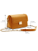 ATELIERS SAINT GERMAIN Leren schoudertas camel - (B)22 x (H)14 x (D)6 cm