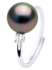 ATELIERS SAINT GERMAIN Zilveren ring met edelsteen en tahitikweekparel