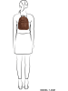 Beagles Rucksack "Murcia" in Cognac - (B)24 x (H)30 x (T)3 cm