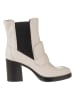 Lazamani Leder-Boots in Creme