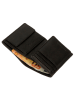 Pepe Jeans Leren portemonnee "Badge" zwart - (B)8,5 x (H)10,5 x (D)1 cm