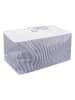 Colourful Cotton Opbergtas wit/blauw - (B)64 x (H)35 x (D)41 cm