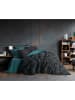 Colourful Cotton Renforcé beddengoedset zwart/petrol