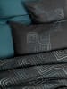 Colourful Cotton Renforcé beddengoedset zwart/petrol