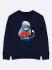 WOOOP Sweatshirt "Boxing cat" donkerblauw