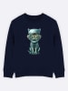 WOOOP Bluza "I'm steel curious" w kolorze granatowym
