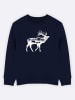 WOOOP Sweatshirt "The elk" donkerblauw
