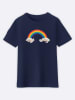 WOOOP Shirt "Candy rainbow" donkerblauw