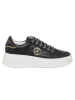 Patrizia Pepe Leder-Sneakers in Schwarz