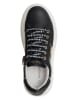 Patrizia Pepe Leder-Sneakers in Schwarz