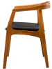 Evila Krzesło "Albero" w kolorze jasnobrązowo-czarnym - 50 x 70 x 53 cm
