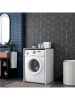 Evila Wasmachinemeubel naturel/wit - (B)65 x (H)91,8 x (D)60 cm