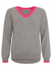 Zwillingsherz Kaszmirowy sweter w kolorze jasnoszaro-różowym