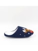 Confly Pantoffels donkerblauw/meerkleurig