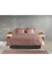 Zo!Home Satin-Bettwäsche-Set "Fiori" in Rosa