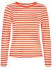 NÜMPH Longsleeve "Dizzy" in Orange/ Weiß