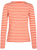 NÜMPH Koszulka "Dizzy" w kolorze pomarańczowo-białym