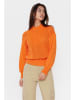 NÜMPH Sweter "Eppi" w kolorze pomarańczowym