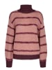 NÜMPH Rollkragenpullover "Tara" in Bordeaux/ Rosa