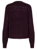 NÜMPH Sweter "Zita" w kolorze ciemnofioletowym