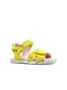 Richter Shoes Skórzane sandały w kolorze żółtym