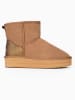 NICEBAY Leder-Winterboots "Abbyly" in Camel