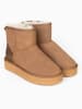 NICEBAY Leren winterboots "Abbyly" camel