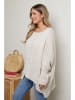 Plus Size Company Sweter "Cluz" w kolorze kremowym
