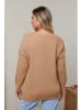 Plus Size Company Sweter "Danno" w kolorze karmelowo-złotym