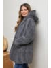 Plus Size Company Płaszcz zimowy "Itsak" w kolorze jasnoszarym