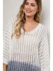 Plus Size Company Sweter "Juana" w kolorze biało-jasnoszarym