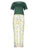 LASCANA Piżama w kolorze zielono-kremowym
