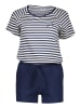 Vivance Pyjama donkerblauw/wit