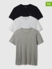 GAP 3-delige set: shirts olijfgroen/wit/zwart