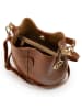 Mia Tomazzi Leder-Umhängetasche in Cognac - (B)20 x (H)24 x (T)15 cm