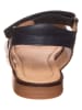 POM POM Leder-Sandalen in Dunkelblau