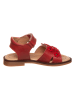 POM POM Leren sandalen rood