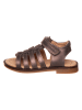 POM POM Skórzane sandały w kolorze brązowym