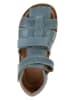 POM POM Leren enkelsandalen donkerblauw