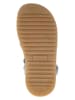 POM POM Leder-Halbsandalen in Blau