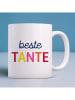 WOOOP Tasse "Beste Tante" in Weiß/ Braun- 330 ml