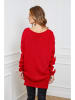 Plume Sweter "Tami" w kolorze czerwono-białym