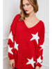 Plume Sweter "Tami" w kolorze czerwono-białym