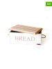 Bisetti Broodtrommel "Stonewhite" wit - (B)35 x (H)20 cm