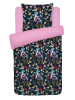CXL by Christian Lacroix Satin-Bettwäsche-Set in Dunkelblau/ Rosa