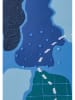 Reima Kurtka przeciwdeszczowa "Finbo" w kolorze niebieskim