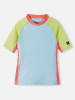 Reima Badeshirt "Joonia" in Hellblau/ Grün/ Orange
