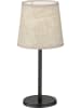 FISCHER & HONSEL Lampa stołowa "Eve" w kolorze czarno-beżowym - wys. 30 x Ø 14 cm