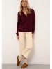 Just Cashmere Kaszmirowy kardigan "Katharine" w kolorze bordowym